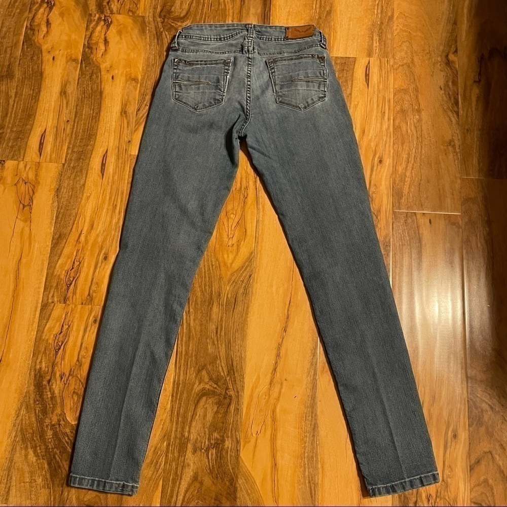 h&g Skinny Straight Jeans Size 7 Stretch Denim Mid Rise Blue - Picture 2 of 9